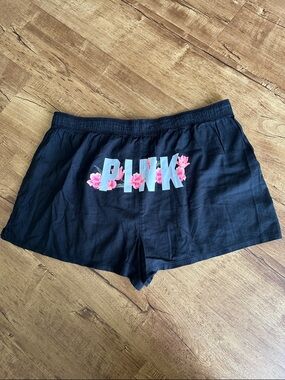 Victoria Secret Pink Black XL Boxer Shorts